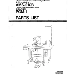 Manual tehnic pentru masina de cusut industriala Juki AMS-210B