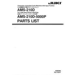 Manual tehnic pentru masina de cusut industriala Juki AMS-210D
