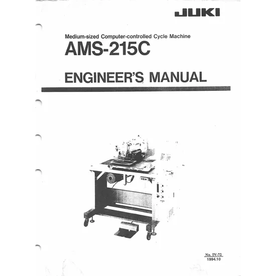 Manual instructiuni reglaje tehnice pentru masina de cusut industriala Juki AMS-215C