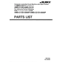 Manual tehnic pentru masina de cusut industriala Juki AMS-215D