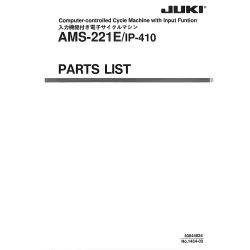Manual tehnic pentru masina de cusut industriala Juki AMS-221E/IP-410