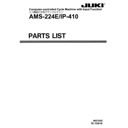 Manual tehnic pentru masina de cusut industriala Juki AMS-224E/IP-410