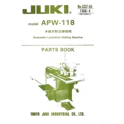 Manual tehnic pentru masina de cusut industriala Juki APW-118