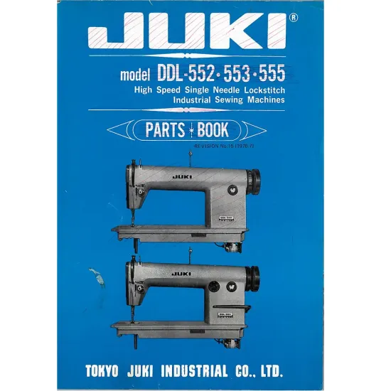 Manual tehnic pentru masina de cusut industriala Juki DDL-552