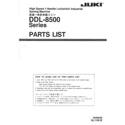 Manual tehnic pentru masina de cusut industriala Juki DDL-8500