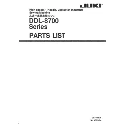 Manual tehnic pentru masina de cusut industriala Juki DDL-8700
