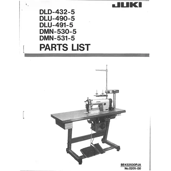Manual tehnic pentru masina de cusut industriala Juki DLU-491-5