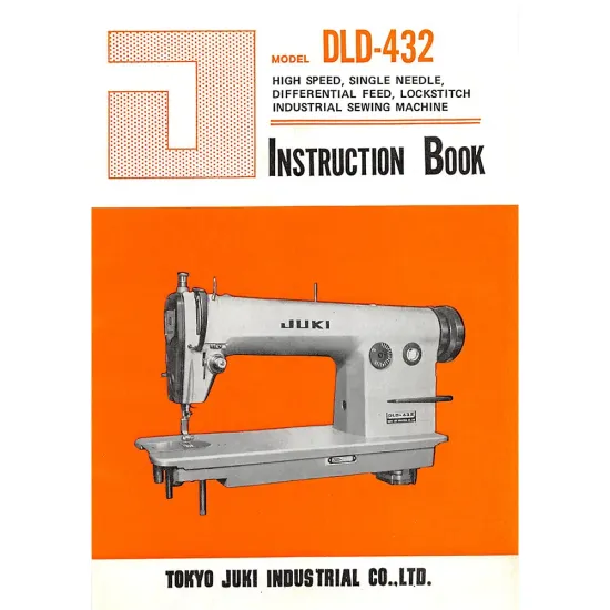 Manual instructiuni utilizare pentru masina de cusut industriala Juki DLD-432