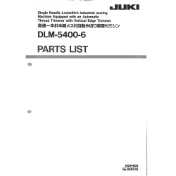 Manual tehnic pentru masina de cusut industriala Juki DLM-5400-6