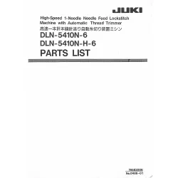 Manual tehnic pentru masina de cusut industriala Juki DLN-5410N-6
