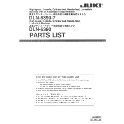 Manual tehnic pentru masina de cusut industriala Juki DLN-6390