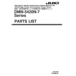 Manual tehnic pentru masina industriala de cusut Juki DMN-5420N-7