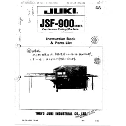Manual tehnic pentru masina industriala de cusut Juki JSF-900