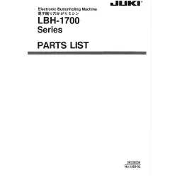 Manual tehnic pentru masina industriala de cusut butoniere Juki LBH-1700