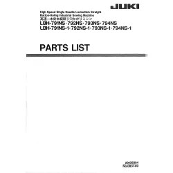 Manual tehnic pentru masina industriala de cusut butoniere Juki LBH-791NS