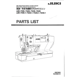 Manual tehnic pentru masina industriala de cusut butoniere Juki LBH-791S