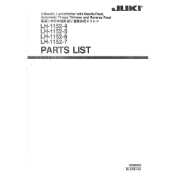 Manual tehnic pentru masina de cusut industriala Juki LH-1152-4