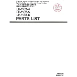 Manual tehnic pentru masina de cusut industriala Juki LH-1182-4