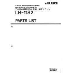 Manual tehnic pentru masina de cusut industriala Juki LH-1182