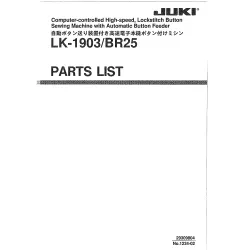 Manual tehnic pentru masina industriala de cusut cheita Juki LK-1903/BR25