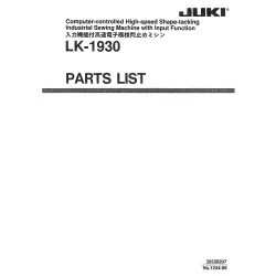 Manual tehnic pentru masina industriala de cusut cheita Juki LK-1930