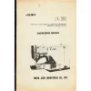 Manual instructiuni reglaje tehnice pentru masina industriala de cusut cheita Juki LK-280