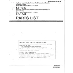 Manual tehnic pentru masina de cusut industriala Juki LS-1340