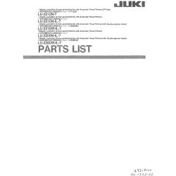Manual tehnic pentru masina de cusut industriala Juki LU-2212N