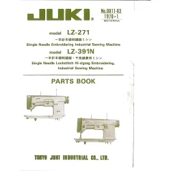 Manual tehnic pentru masina de cusut industriala Juki LZ-271