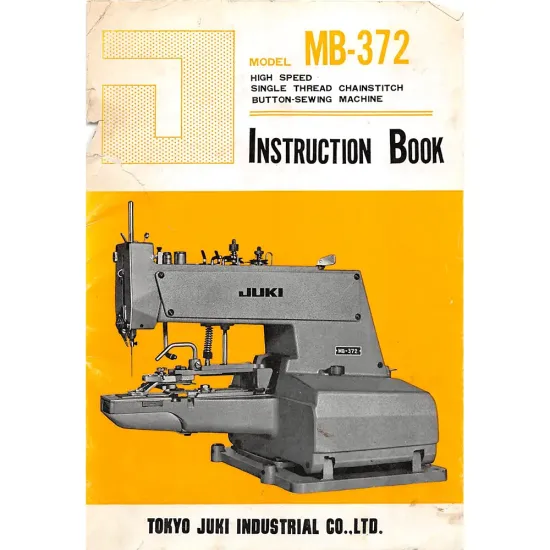 Manual instructiuni utilizare pentru masina industriala de cusut nasturi Juki MB-372