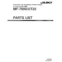 Manual tehnic pentru masina industriala de cusut acoperire Juki MF-7800/UT25