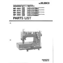 Manual tehnic pentru masina industriala de cusut acoperire Juki MF-860-EDM