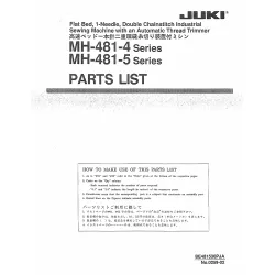Manual tehnic pentru masina de cusut industriala Juki MH-481-4