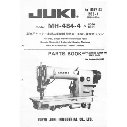 Manual tehnic pentru masina de cusut industriala Juki MH-484-4