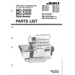 Manual tehnic pentru masina industriala de surfilat Juki MO-2400