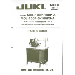 Manual tehnic pentru masina de cusut industriala Juki MOL-100PS-A