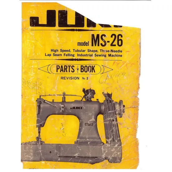 Manual tehnic pentru masina de cusut industriala Juki MS-26