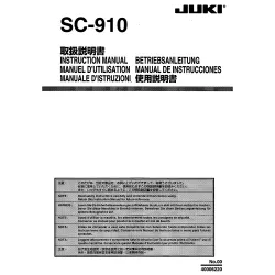 Manual instructiuni utilizare pentru masina de cusut industriala Juki SC-910