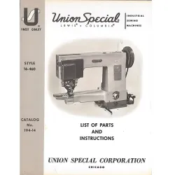 Manual tehnic pentru masina de cusut industriala Lewis 16-460