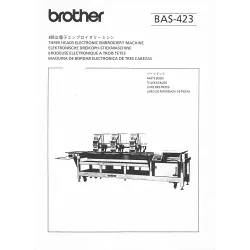 Manual tehnic pentru masina industriala de brodat electronica cu 3 capete Brother BAS-423