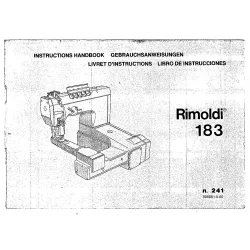 Manual instructiuni utilizare pentru masina industriala de cusut tip acoperire Rimoldi 183