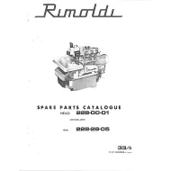 Manual tehnic pentru masina industriala de surfilat Rimoldi 228-00-01