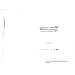 Manual tehnic pentru masina industriala de cusut tip acoperire Rimoldi 264-00-3LA-01