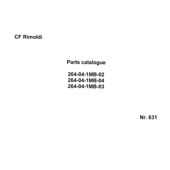 Manual tehnic pentru masina industriala de cusut tip acoperire Rimoldi 264-04