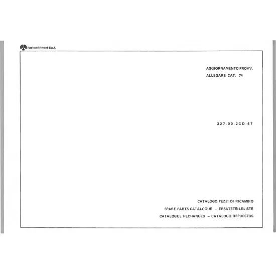 Manual tehnic pentru masina industriala de surfilat Rimoldi 327-00-2CD-47