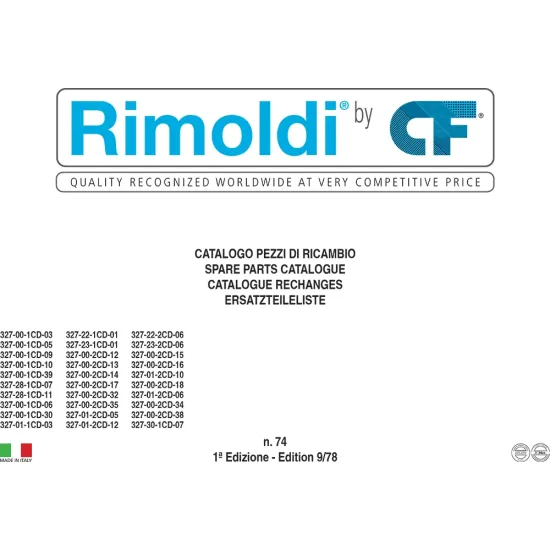Manual tehnic pentru masina industriala de surfilat Rimoldi 327 Series