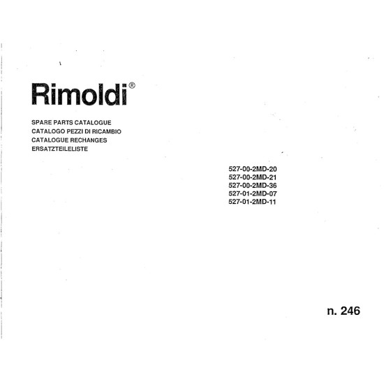 Manual tehnic pentru masina industriala de surfilat Rimoldi 527-00-2MD-20