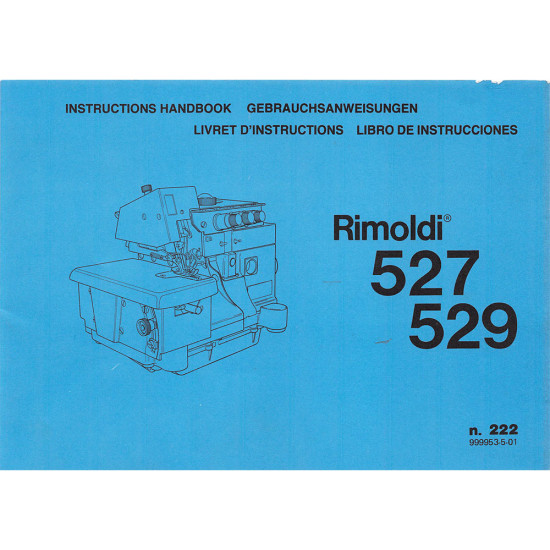 Manual instructiuni utilizare pentru masina industriala de surfilat Rimoldi 529