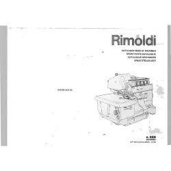 Manual tehnic pentru masina industriala de surfilat Rimoldi 529-00-2CD-05