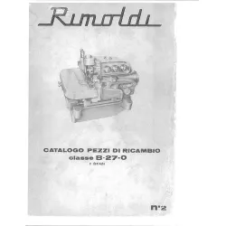 Manual tehnic pentru masina industriala de surfilat Rimoldi B27-0